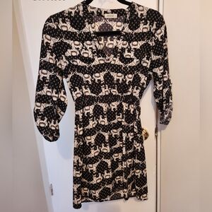 Elephant Print Tunic Top/Short Dress